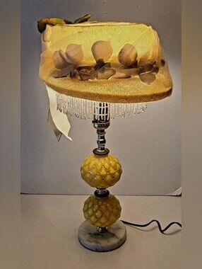 Vintage Yellow Decorative Table Lamp